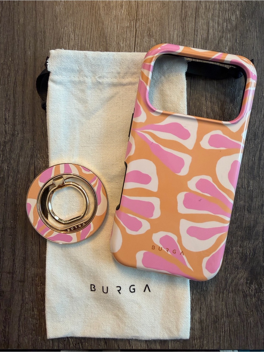 BURGA Tough MagSafe iPhone 17 Pro Case + Matching Magnetic Ring Holder Bundle